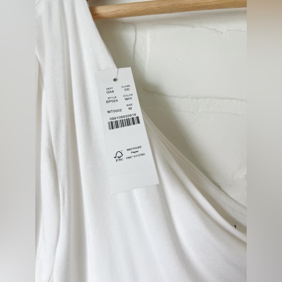 J. Crew Asymmetrical Top, Size M, White - Picture 3 of 6